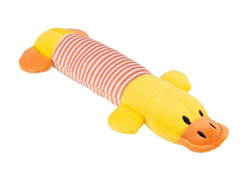 Plyšová hračka kačica valcová pre psov - foto 1 Plyšová hračka kačica valcová pre psov - foto 1