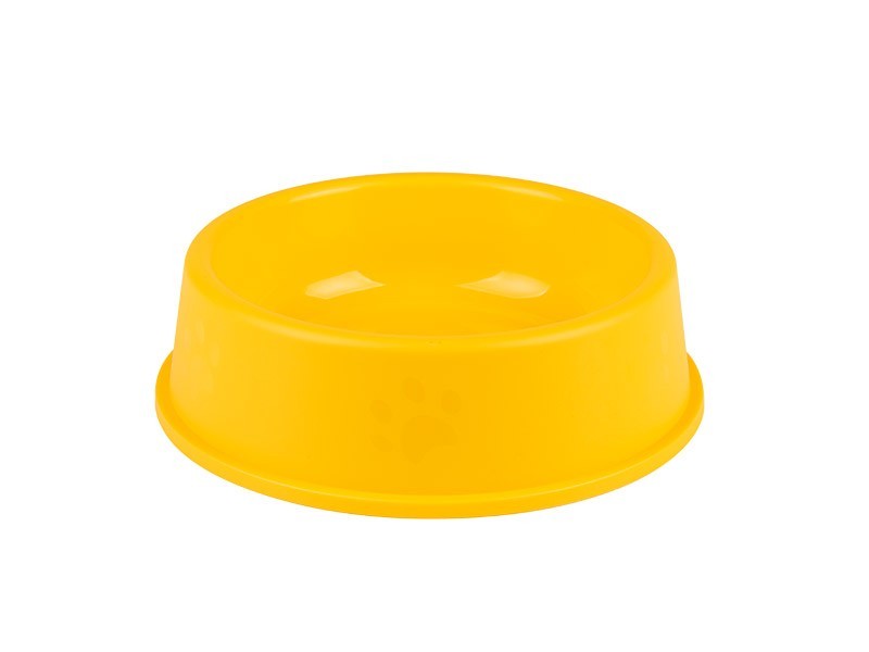 Plastová miska pre psov a mačky žltá 18,5cm - foto 1
