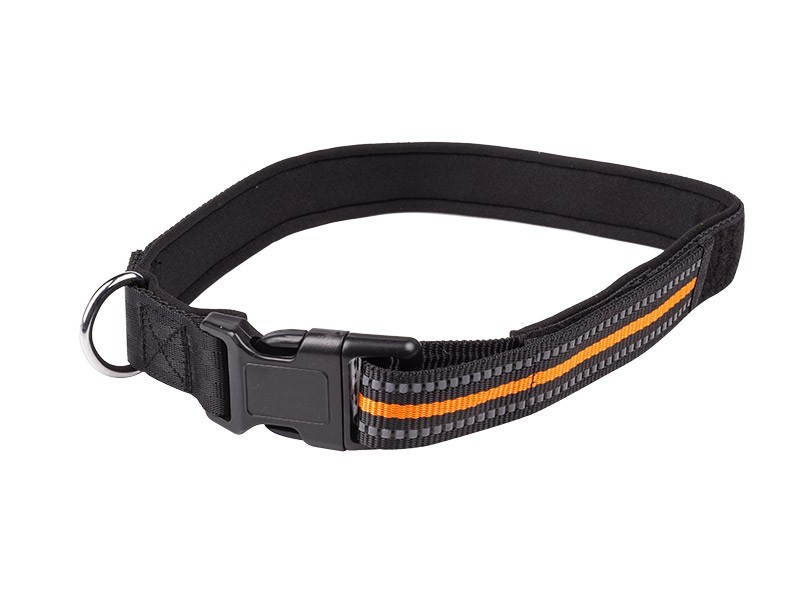 Obojok pre psov oranžový, stredný - foto 1 Obojok pre psov oranžový, stredný - foto 1