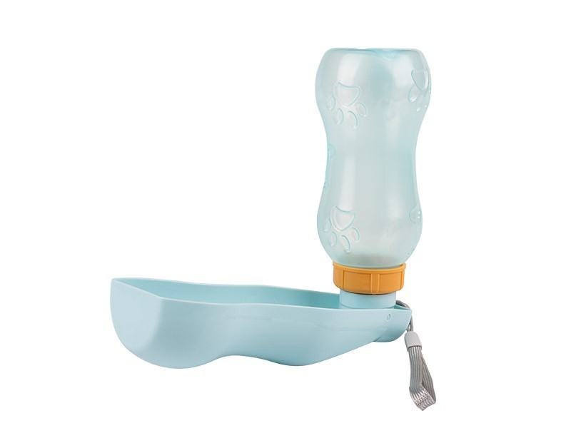 Cestovná fľaša na vodu pre psov modrá 400ml - foto 1 Cestovná fľaša na vodu pre psov modrá 400ml - foto 1