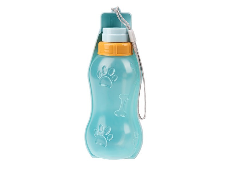 Cestovná fľaša na vodu pre psov modrá 400ml - foto 2 Cestovná fľaša na vodu pre psov modrá 400ml - foto 2