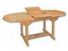 Oválný stůl GENTLE 76x150-200x90cm, teak