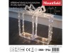 Křištálový dárek 22,5x5,8x23,5cm, 80 LED, teplá bílá