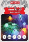 Světelný řetěz 7,9m, 80LED, barevný