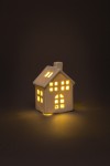 Domček s LED svetlom, porcelánový, 9 cm - foto3 Domček s LED svetlom, porcelánový, 9 cm