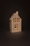 Dekorace domek na svíčku porcelánový, 19 cm