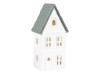 Vysoký domček so zelenou strechou 10,5x8x21,5 cm, LED