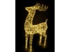 Jeleň strieborný LED 48,5x22x78x cm, 450 LED, vonkajší