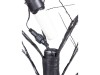 LED větvičkový strom, 150cm, černý, venkovní