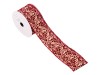 Vánoční stuha bordó, 3,8 cm x 910cm Vánoční stuha bordó, 3,8 cm x 910cm