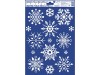 Vianočná okenná fólia vločky 27x20cm, 1ks