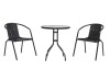 Balkonová sestava BISTRO SET černá