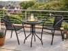 Balkonová sestava BISTRO SET černá
