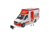 Bruder 2676 - Sanitka MERCEDES BENZ Sprinter s houkačkou a řidičem