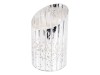 Sviečka strieborná LED krakovaná 12,5 cm