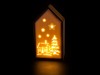 Keramická dekorace ve dřevě 9,5x6x17,5 cm, LED - foto4