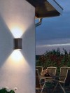 Venkovní nástěnné svítidlo Korsika, šedá - foto4