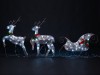 LED dekorace vánoční set sobů, 60LED
