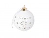 Vianočná LED dekorácia guľa 8cm, biela
