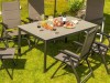 Záhradný stôl CREATOP 160x95x74cm, hliník - foto3