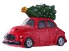 LED vánoční dekorace auto 38,5cm červené