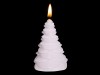 Svíčka vánoční stromek, bílý - foto2