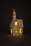 LED dekorace kostelík porcelánový, 25cm - foto3