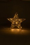 Dekorace LED hvězda 24,5 cm, 20 micro LED - foto2