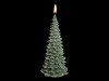 Sviečka vianočný stromček, zelený - foto2