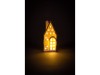 Keramický domček LED so zlatou strechou 7,3x5,2x16 cm - foto4