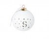 Vánoční LED dekorace koule 8cm, bílá