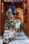 Kryt stojanu na vánoční stromek světlé proutí - foto2