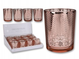 Vánoční svícen 7x7x8cm