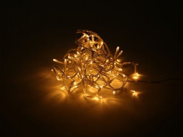 Světelný řetěz 5m, 100LED, teplá bílá 8fce Světelný řetěz 5m, 100LED, teplá bílá 8fce