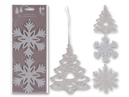 Vianočná ozdoba stromček/snehové vločky