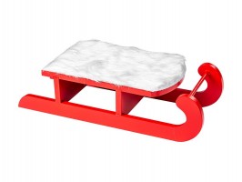 Vánoční dekorace sáňky 30x12x8cm