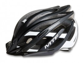 Cyklistická prilba MTF L/XL, čierno/biela