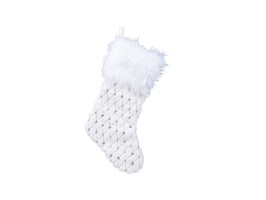 Vianočná pančucha biela 52 cm Vianočná pančucha biela 52 cm
