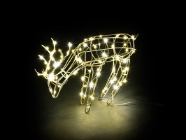 Kovový jeleň LED , 90LED, 41x9,5x25 cm Kovový jeleň LED , 90LED, 41x9,5x25 cm