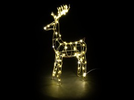 Kovový jeleň LED, 90LED, 32x9x47,5 cm Kovový jeleň LED, 90LED, 32x9x47,5 cm