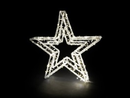 3D vánoční hvězda, LED, 51 cm, venkovní 3D vánoční hvězda, LED, 51 cm, venkovní