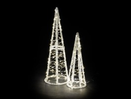 Set 2ks LED stromek, 31,5 a 46 cm, venkovní Set 2ks LED stromek, 31,5 a 46 cm, venkovní