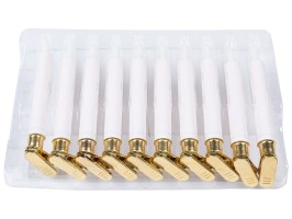 Bezdrôtové LED sviečky na stromček, 10ks,1,5x13cm, zlatý klip Bezdrôtové LED sviečky na stromček, sada 10 ks, 1,5x13cm, zlatý klip, diaľkové ovládanie, interiér