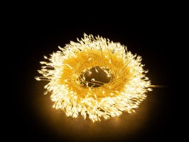 Řetez shlukový 600 LED, 12 m, teplá bílá, venkovní Řetez shlukový 600 LED, 12 m, teplá bílá, venkovní