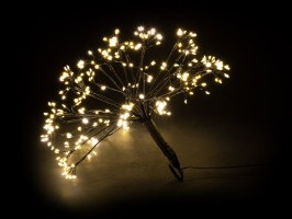 Závesná LED guľa s lúčmi, čierna, 50 cm, vonkajšia Závesná LED guľa s lúčmi, čierna, 50 cm, vonkajšia