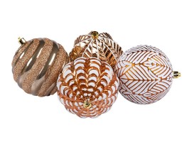 Vánoční koule Rustic, 4x100 mm Vánoční koule Rustic, 4x100 mm