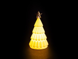 Keramický stromek s hvězdou 7,8x7,5x13,8 cm LED Keramický stromek s hvězdou 7,8x7,5x13,8 cm LED