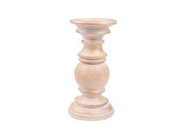 Dřevěný svícen 10,3x10,3x20,5 cm