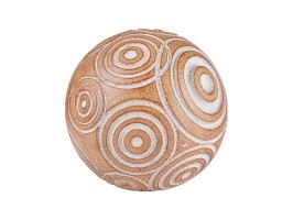 Dekorativní koule 9,5x9,5x9,5 cm Dřevěná dekorativní koule 9,5x9,5x9,5 cm