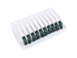 Bezdrátové LED svíčky na stromeček, 10ks,1,5x11cm, zelený klip Bezdrátové LED svíčky na stromeček, sada 10 ks,1,5x11 cm, zelený klip, dálkové ovládání, vnitřní